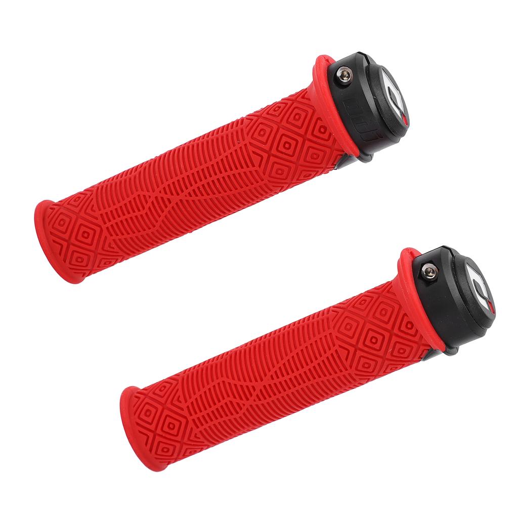 2Pcs Bike Handle Grip Rubber Anti Slip Wear Resistant Ergonomic Hollow Design Bike Handlebar Grips Cover