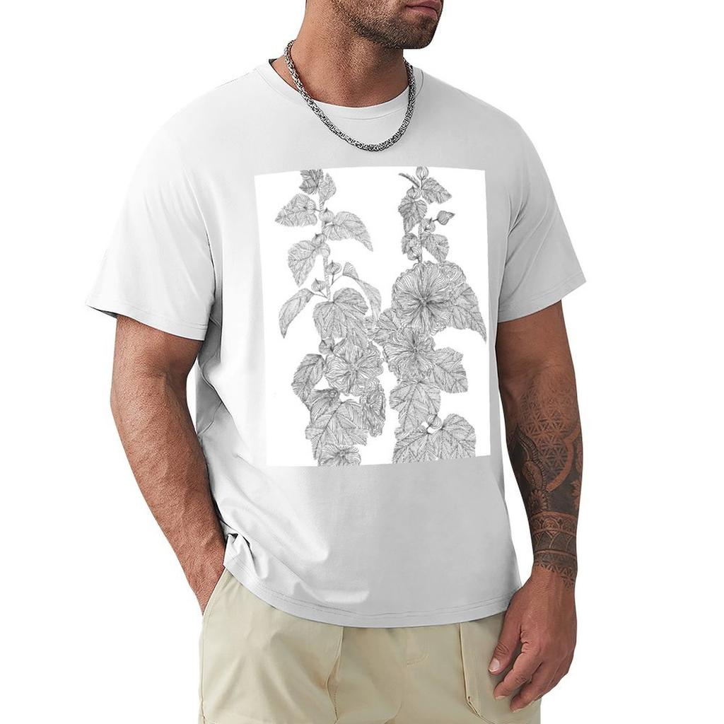 Mallow Flowers TShirt Classic Graphic Short Sleeve Top