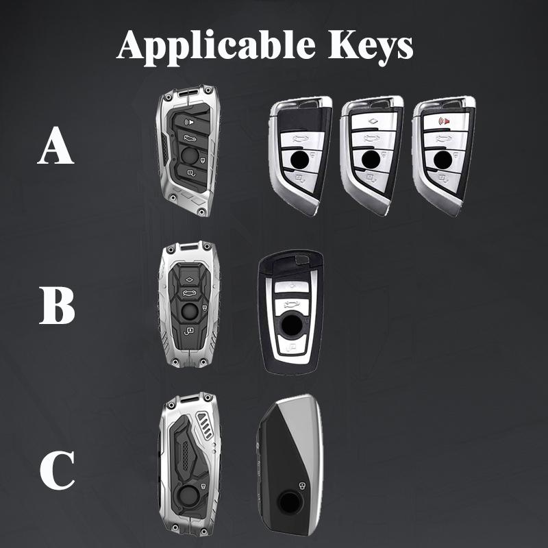 Key Fob Cover Zinc Alloy Key Case Fits For Bmw Ix Im I5 M60 X5 X7 X6 Ix I7 Remote Car Key Shell Protection