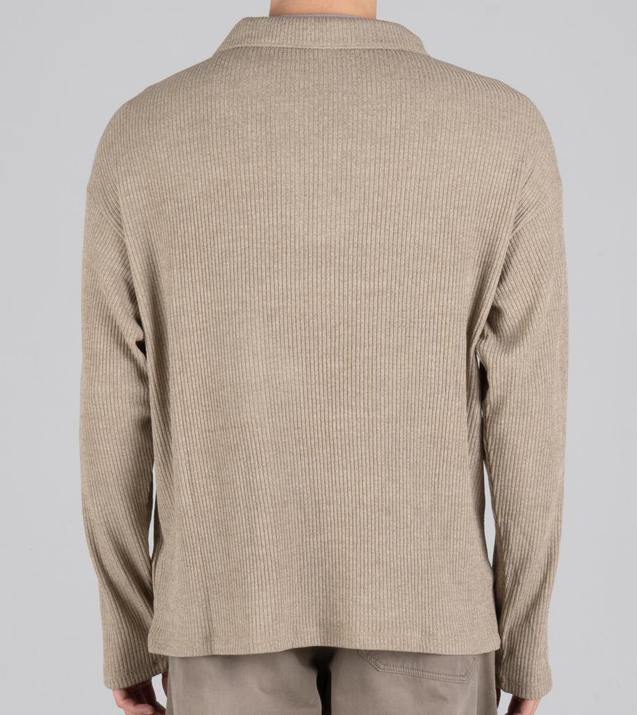Beoteunseoul Layered Open Collar Knit (Beige)