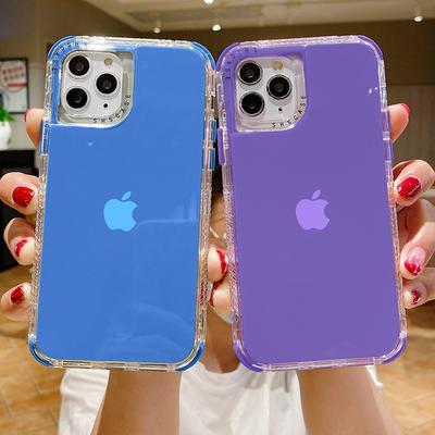 Darbeye dayanıklı şeffaf telefon kılıfı için Iphone 14pro Max 13 12 11pro Max Xr X Xs Max 14 artı yumuşak silikon tampon zırh arka kapak