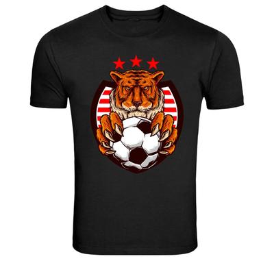 Tiger Soccer Player Sports Mascot Graphic T-Shirt