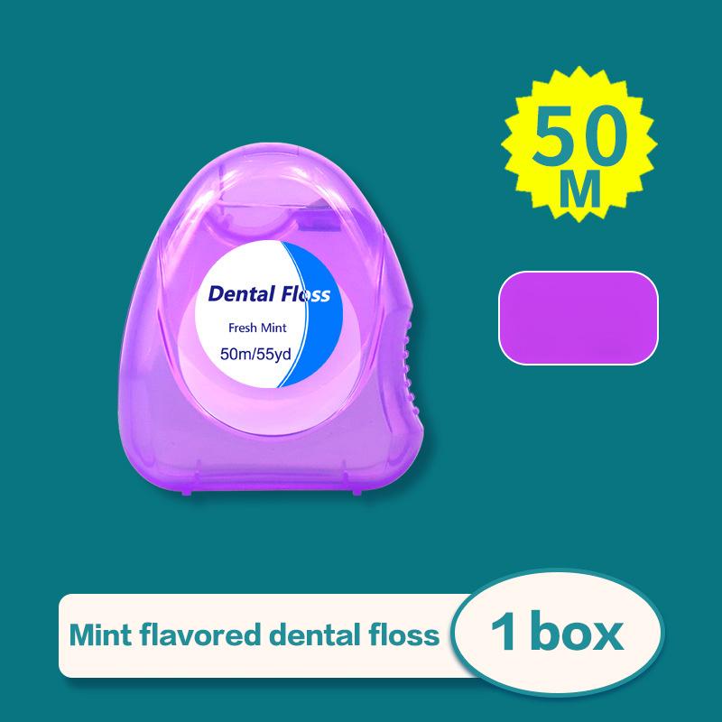 1 Pcs Box Mint Dental Floss Roll Cleaning Oral Tools Dental Floss Stick Adult Home Set Cleaning Interdental Brush