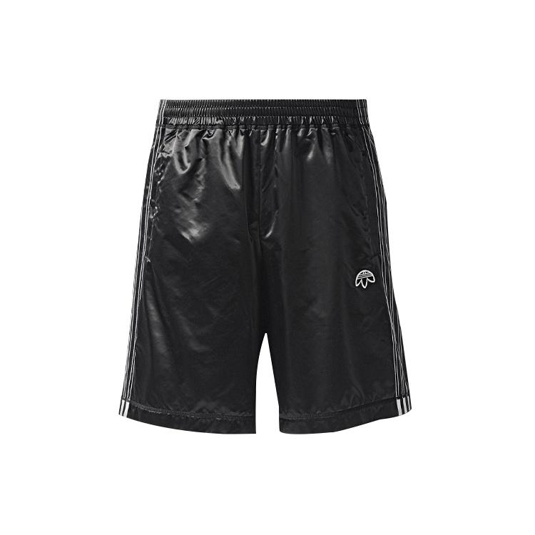 adidas originals x Alexander Wang Crossover Satin Loose Sports Shorts Black Men s CV5257 XXS