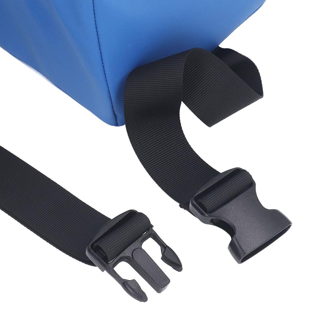 Kopfpositionierungskissen Blaues PU-Leder Atmungsaktiv Bequem Nackenstützkissen Rollstuhl-Kopfstütze Nackenstabilisatorkissen