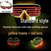 Voice-Controlled LED Trendy Light-Up Shutter Glasses for Festivals