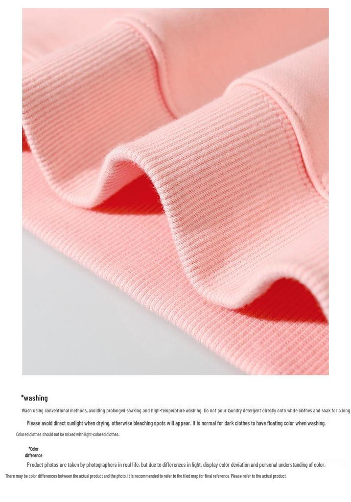 Heavyweight 380g Round Neck Pullover Sweatshirt – Autumn/Winter Trend, Drop Shoulder, Thick Long Sleeve Outerwear