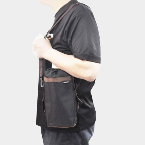 Torne Neo Urethane PET Bottle Holder, Black, Insulates 1.5L-2.0L Bottles, Aluminum Interior, Condensation Resistant, Shoulder Strap Included, P-3576