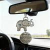 Elefanten Freundschaftsornament Autoanhänger WAHRE Schwesternschaft Ornament mit inspirierenden Worten
