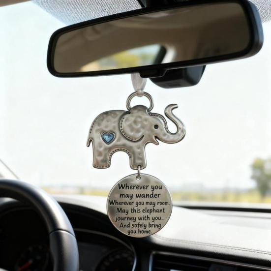 Elefanten Freundschaftsornament Autoanhänger WAHRE Schwesternschaft Ornament mit inspirierenden Worten