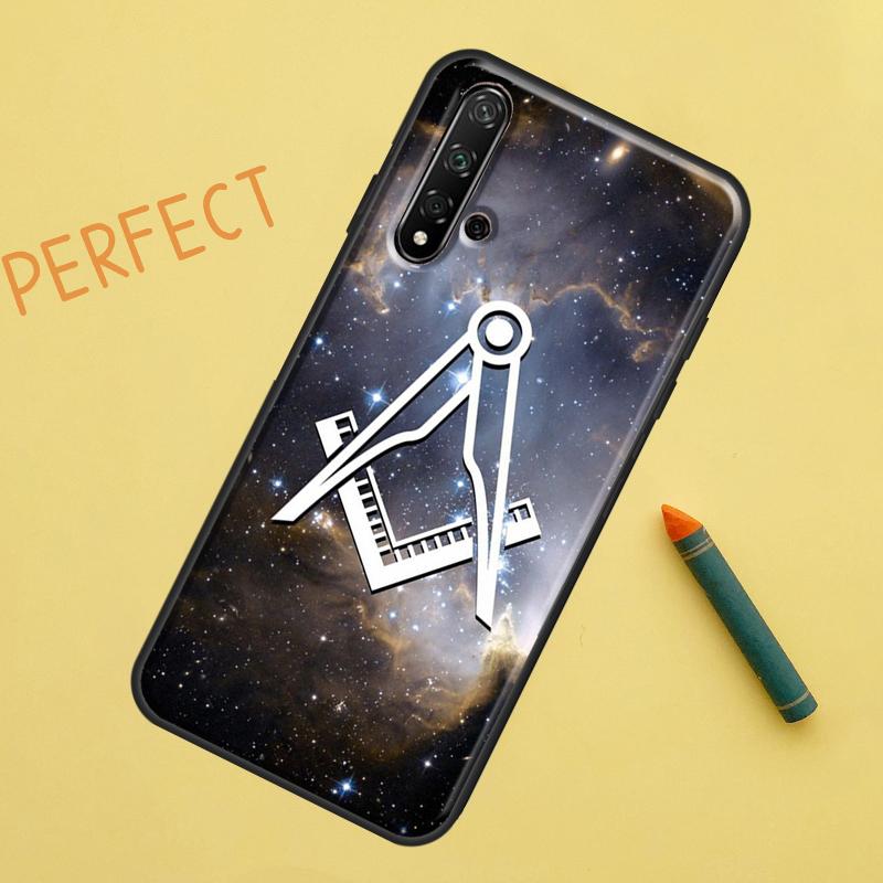 Freemasonry Logo Symbol For Huawei Nova 12s 11i 7i 8i 12i Y73 Y70 Y90 Y60 Y72 Y61 Y91 9 10 SE P40 Lite P30 Pro Case