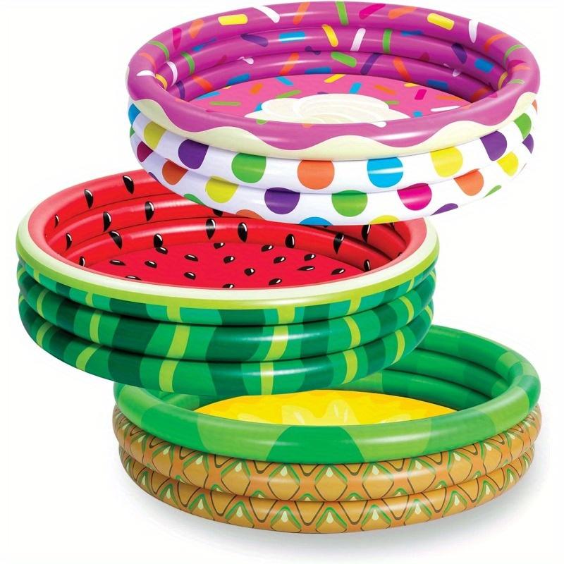 JOYFY 3er-Pack 114 cm x 25 cm aufblasbarer Kinder-Swimmingpool für Kinder Sommer-Wasserpool Baby-Schwimmbecken Bällebad