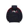 Fila Athletics Logo Embroidered Color Block Sports Hoodie Men Hoodies Royal-Blue A11M143213F-NV