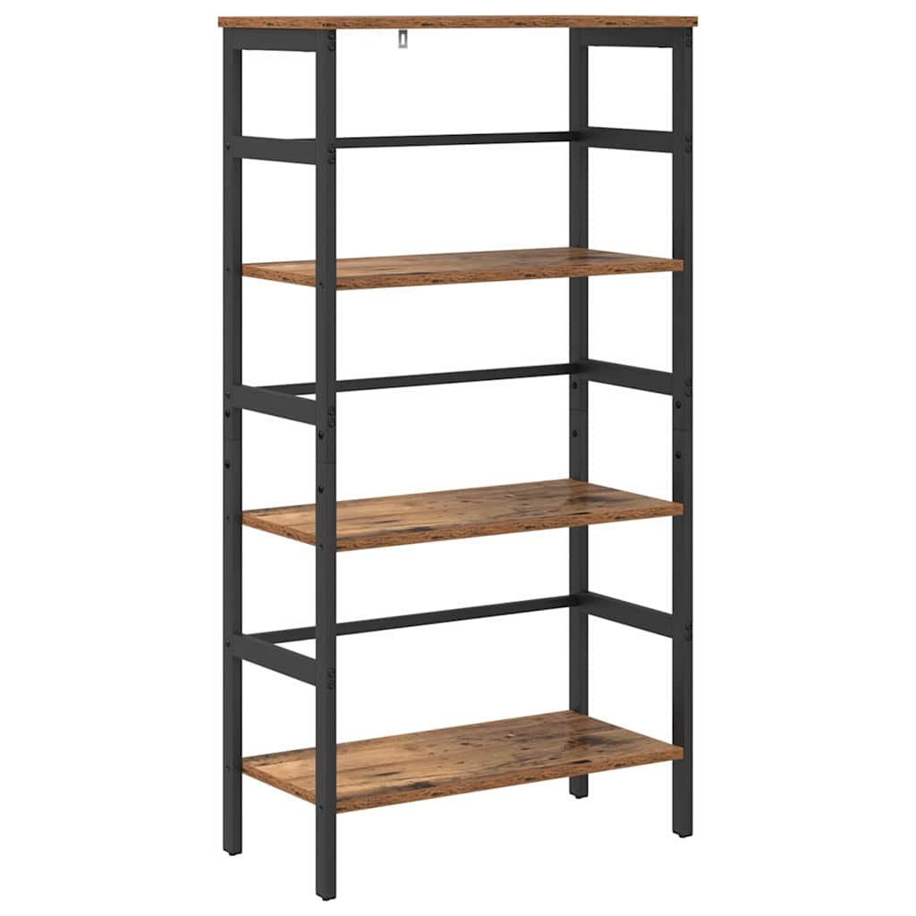Vintage Wood Bookshelf 60 x 29.5 x 115 cm Engineered Wood