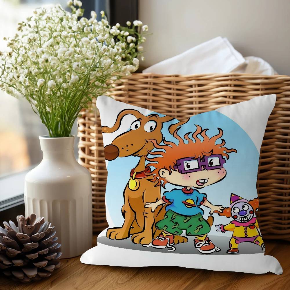 Anime Rugrat Pillow Cover For Bedroom Room And Living Room Sofa Decorative Cushion Cover