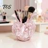 Desktop Storage Container Makeup Brush Holder, with Thickened Stable Base, Fairies Decor Silk Cute Pen Holder Texture Box, for Dressing Table Pens And