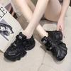 Fashion New Fashion Summer Women's Platform Sneakers Thick Bottom Breathable Mesh Casual Shoes 7.5CM High Heel Sports Dad Shoes Woman