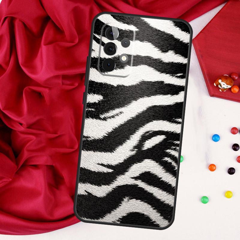 Zebra Skin Print For Samsung Galaxy A56 A36 A26 A16 A05 A06 A22 A32 A52 A54 A34 A14 A55 A15 A53 A33 A35 Case