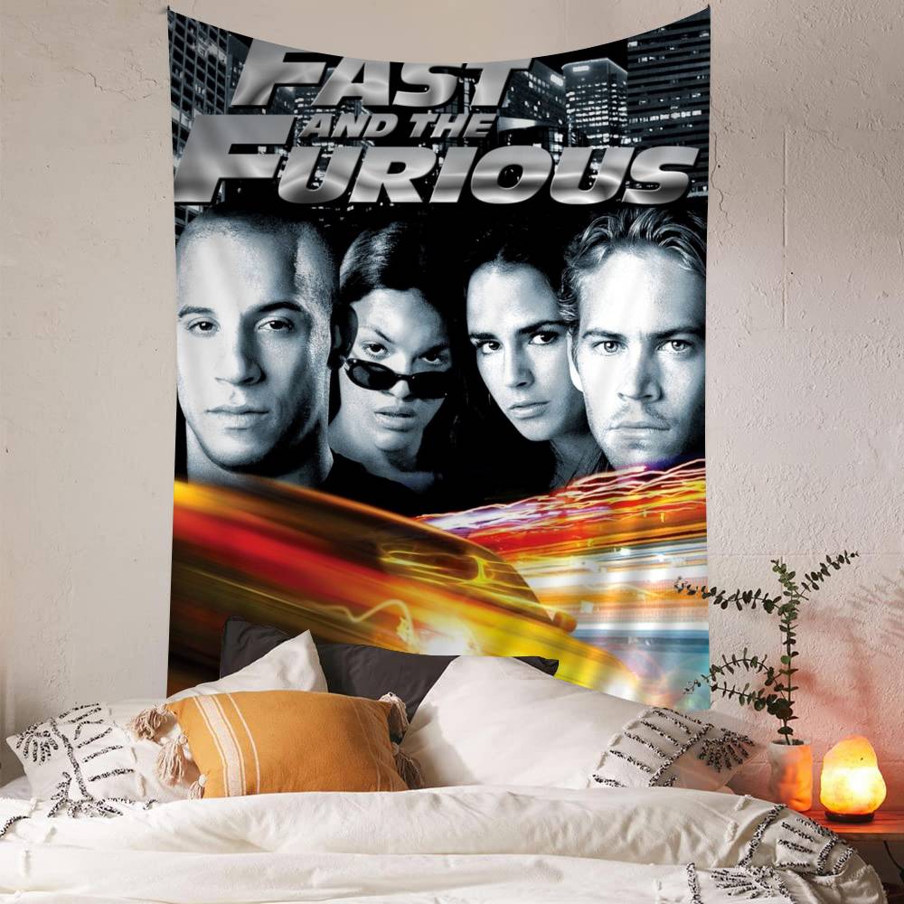 Film Fast Furious Hängendes Bohème-Wandteppich Hängendes Tarot Hippie Wandteppiche Schlafsaal Japanischer Wandteppich
