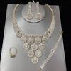 Wedding Accessories Set Rhinestone Necklace Earrings Set Dinner Dress Versatile Collarbone Chain Bridal Jewelry Set Women