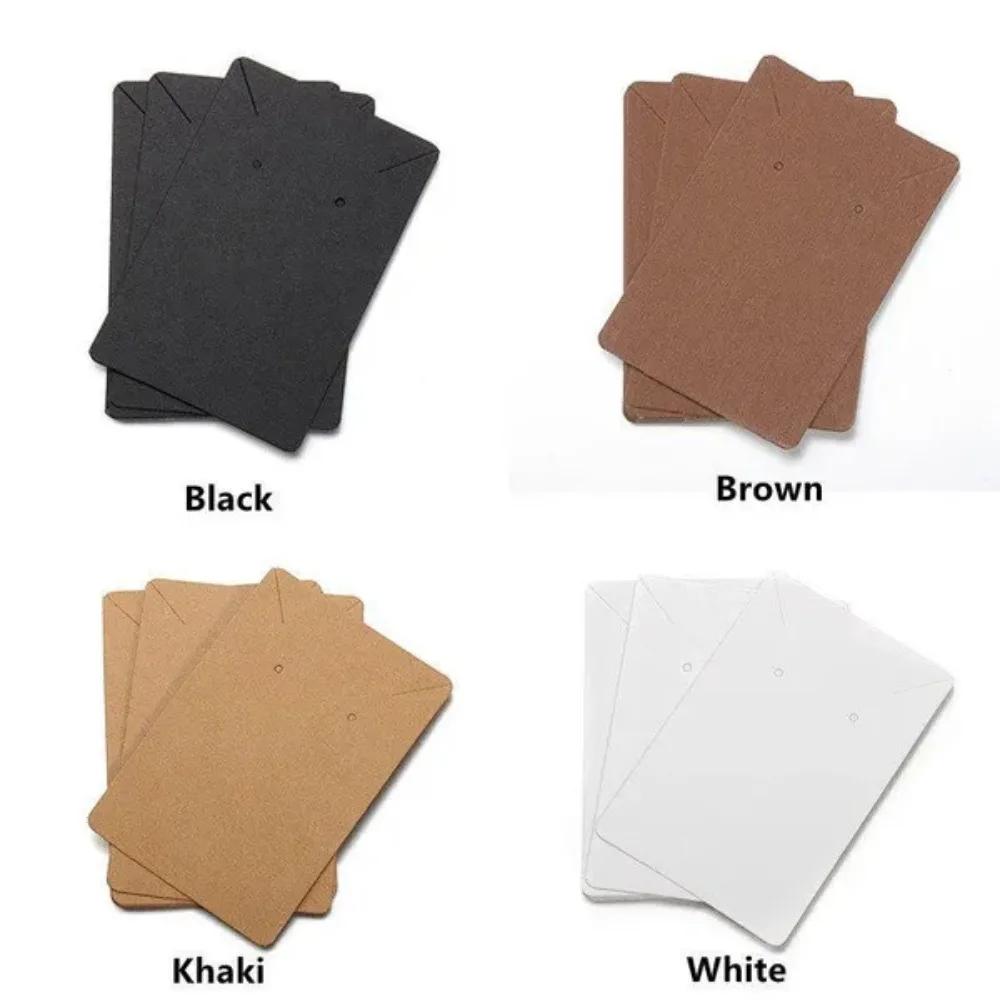 

50 шт./набор Карточки для демонстрации серег и ожерелий Ювелирная упаковка Картон чёрный