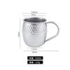 304 Stainless Steel Mug Retro Style Beverage Beer Cup with Handle Hammer Pattern Cup Tea Water Cup