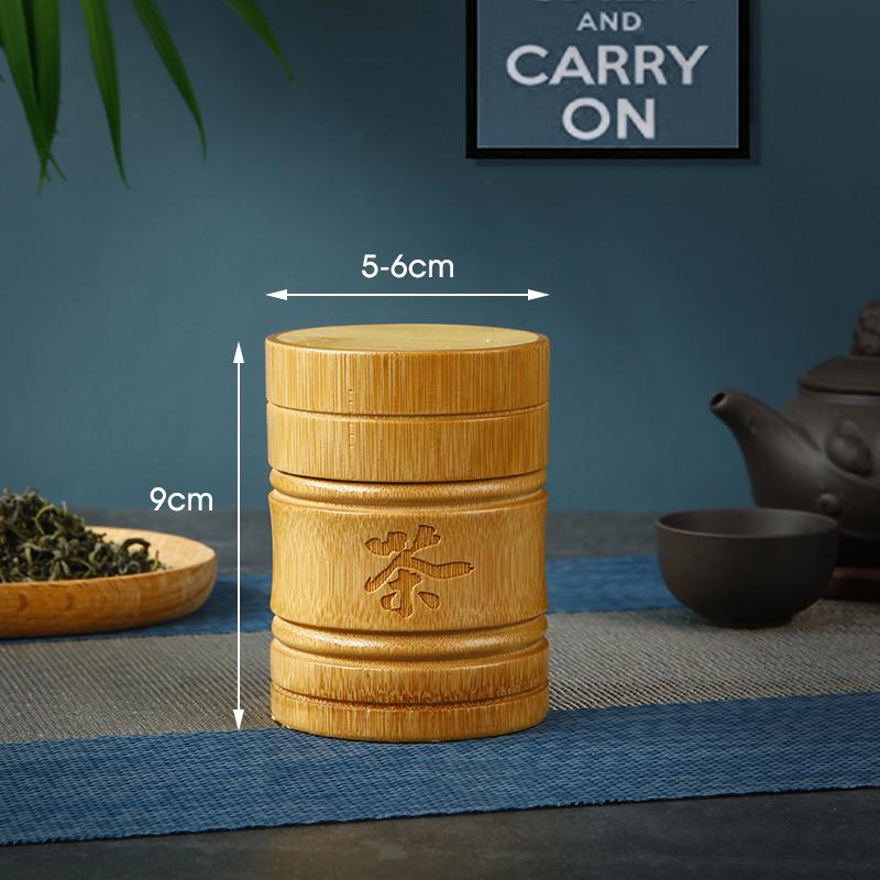 

Портативная легкая бамбуковая банка для чая, мини-чайник, органайзер для чая, держатель для хранения, контейнер для китайского чая