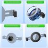 2 in 1 Cellphone Clamp with 17mm Ball Head Smartphone Mount Adapter Magnetic Mount Holder Stand Universal Quick Install