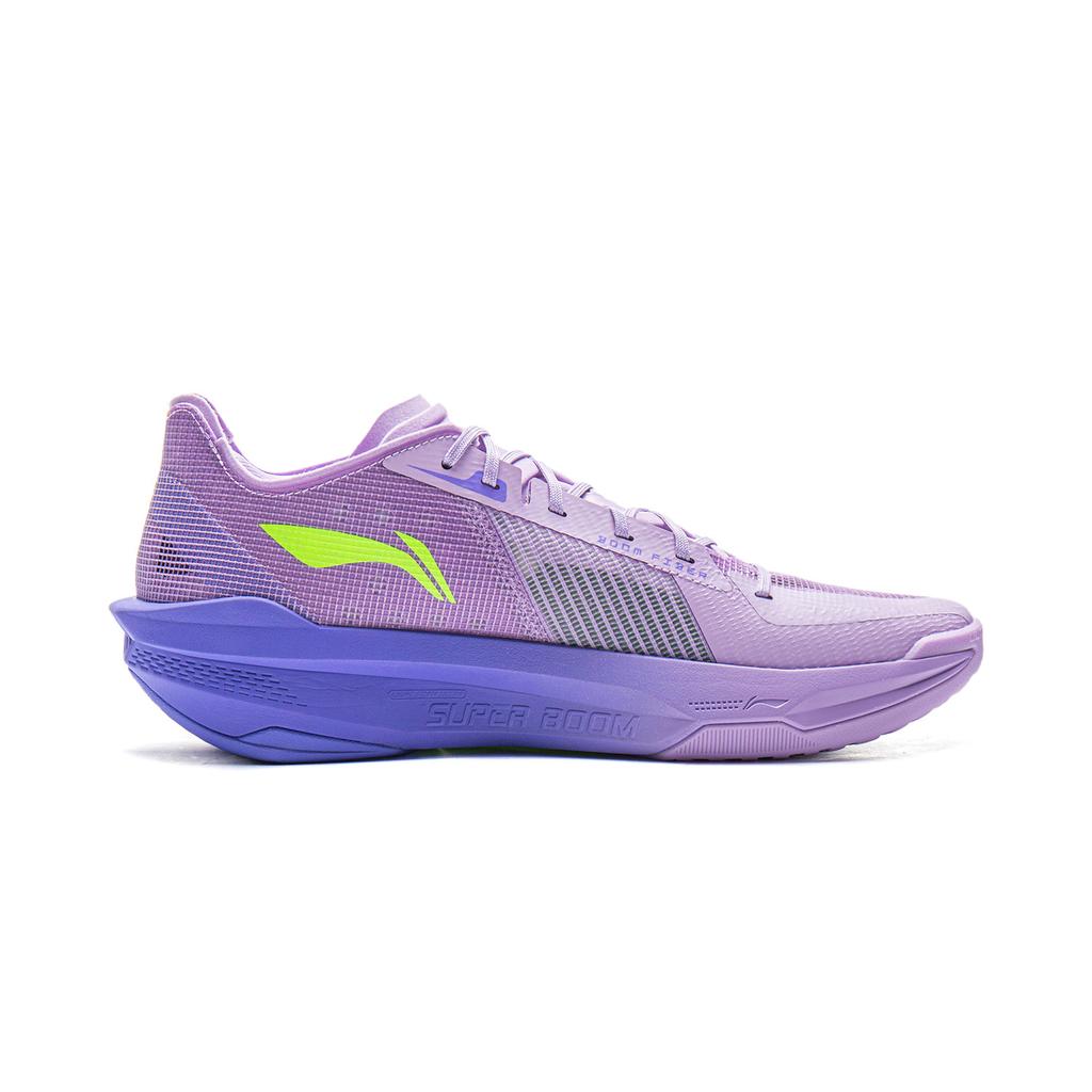New LiNing Ultra Light Cushioning, Slip Resistant, Abrasion Resistant, Rebound Grip Low Top Basketball Shoes Men's Purple ABAV007-21