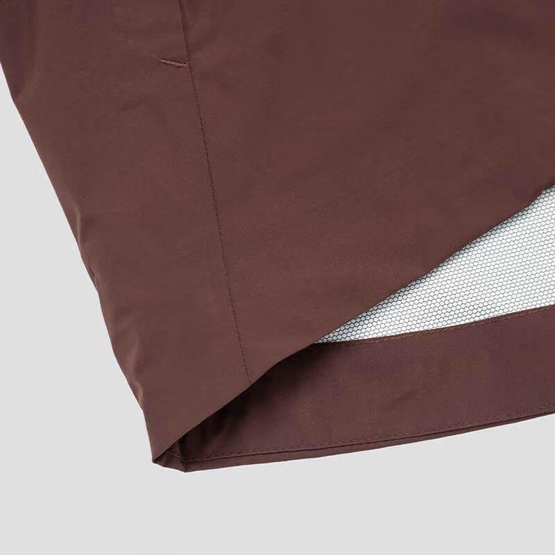 Salomon Outerpath Minimalist Letter Waterproof Windproof Comfortable Breathable Casual Hooded Jacket Men jackets Red Brown C23143