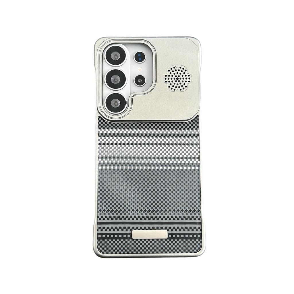 Cross26Ultra Carbon Fiber Texture Case for Samsung 26u: Color Block Design, Large View