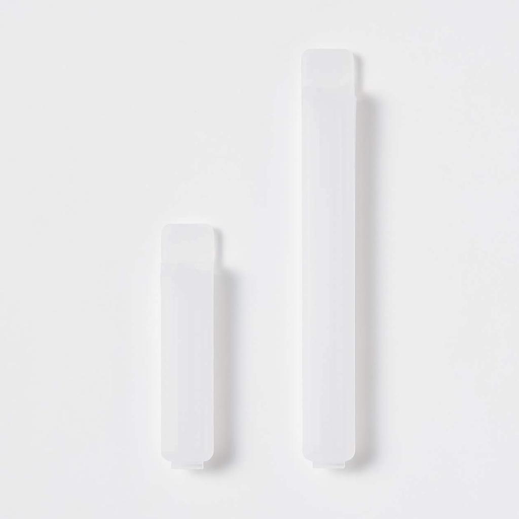 MUJI Polypropylene Bag Pack of Width 12 x Depth x Height Product Number Clips, Large, 5, 1.5 1cm, 47548679, Semi-Transparent