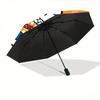 Popcorn Hello Kitty Durable Cartoon Folding Umbrella, Portable 3-Fold Compact Umbrella for Men and Women, Suitable for Travel or Daily Use.Y082