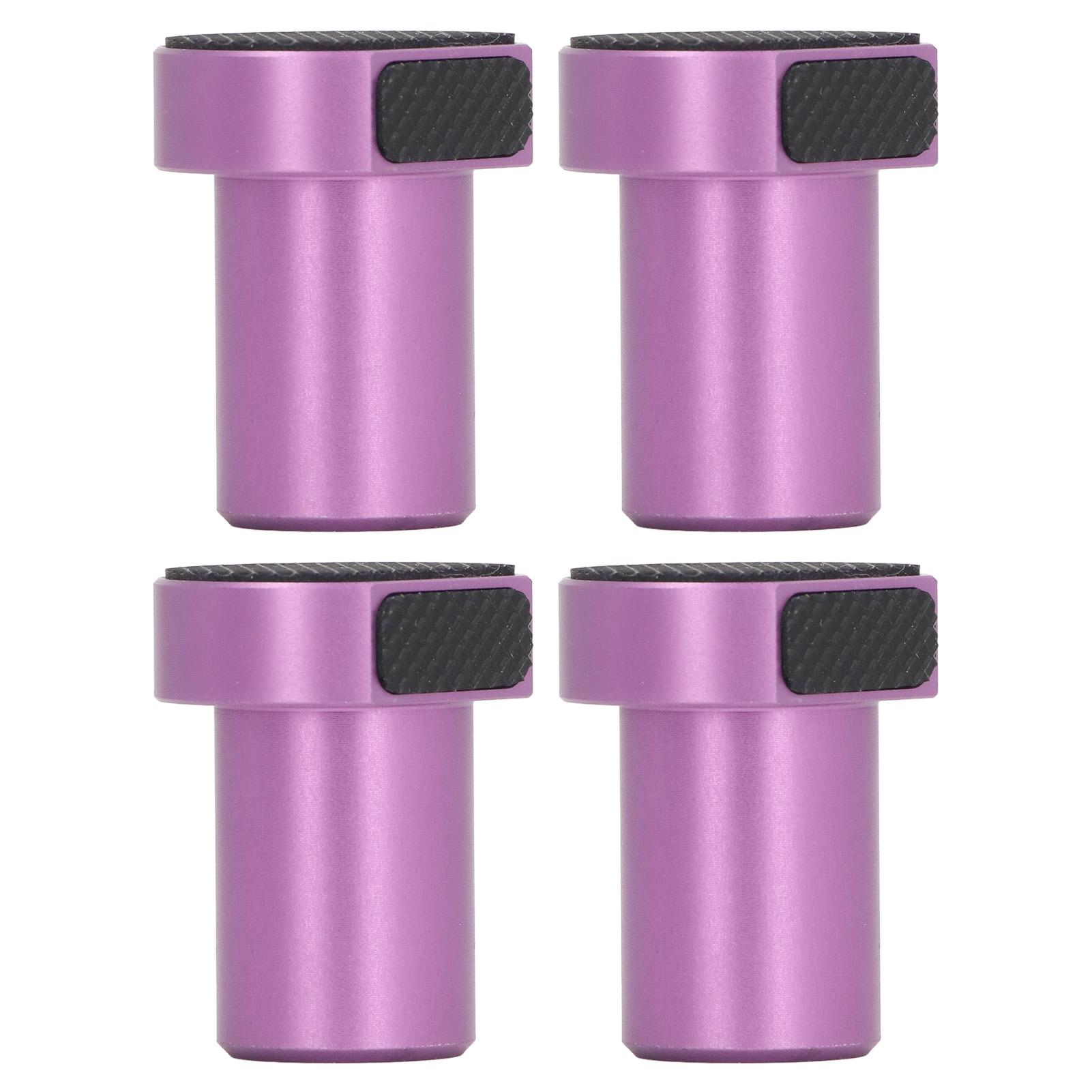 

4PCS 19mm Bench Dogs with Non Slip Pads Aluminum Alloy Universal Woodworking Hole Table Stops for Clamping Fixing Purple