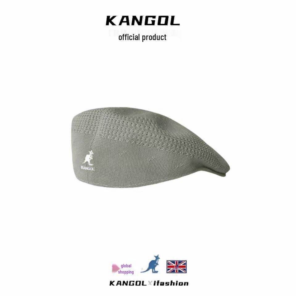 KANGOL Unisex Summer Mesh Beret - Hyuna Style Windproof Flat Cap
