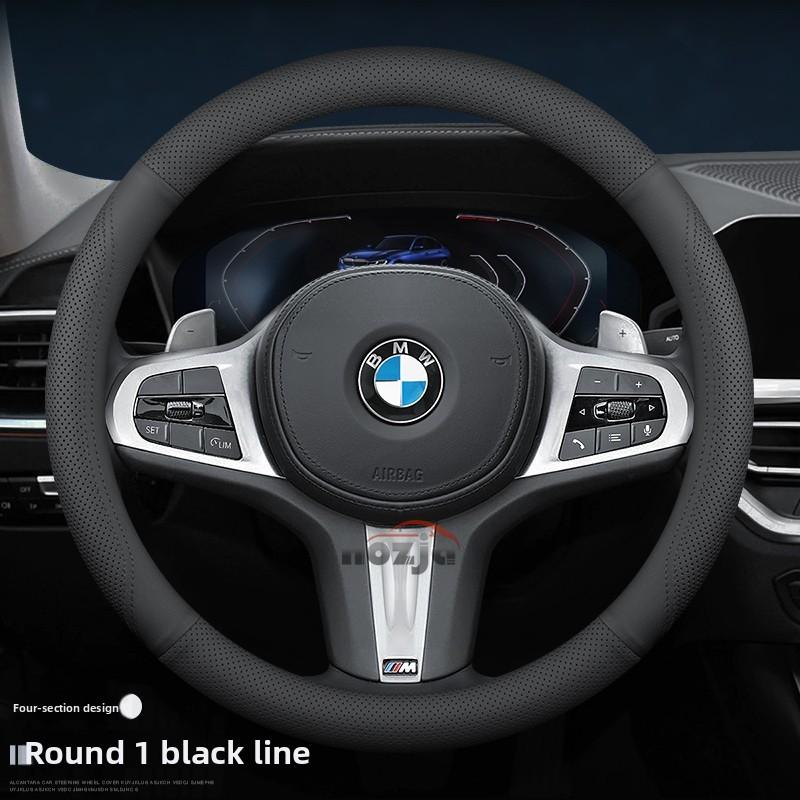Leather Car Steering Wheel Cover for BMW Bmw E46 E90 E60 F30 F10 E39 F20 E36 G30 G20 E87 E92 E91 F11 X5 E70 F31 E30 Accessories