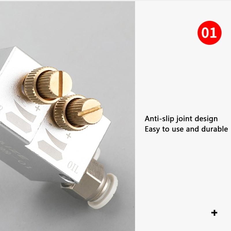 Nebelkühlschmierstoff-Sprühsystem mit Schläuchen für Luftleitung CNC-Drehmaschine Fräsbohrmaschine Anti-Rutsch-Kupfergelenk-Design
