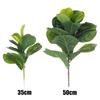 Gift Home Decoration Courtyard Ornament Fake Plants Faux Leaves Artificial Ficus Branch Lifelike Greenery
