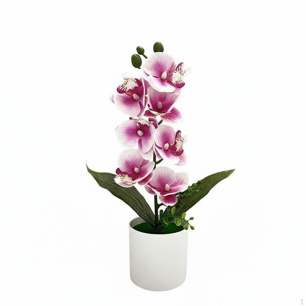 Artificial Floral Plant Maintenance Silk Flower Arrangement Pot Long