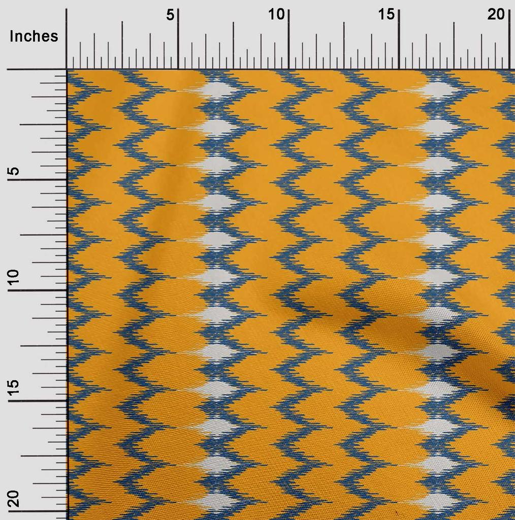 oneOone Baumwoll-Flex-Stoff Chevron Ikat A Bedruckter Bastelstoff BTY 40 Zoll
