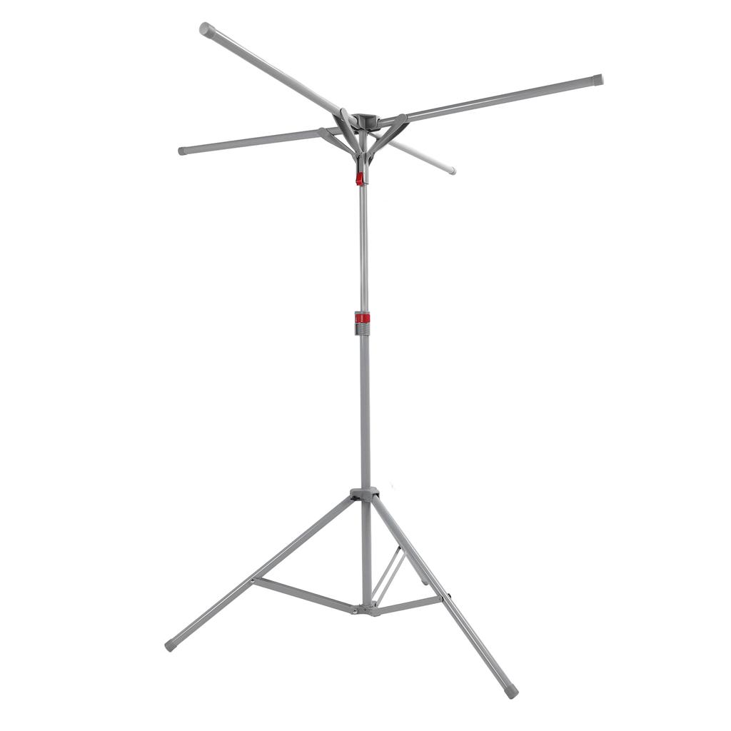 Tripod Clothes Drying Rack Carbon Steel Foldable Windproof Portable Floor Standing Laundry Drying Rack for Indoor Apartment Balcony