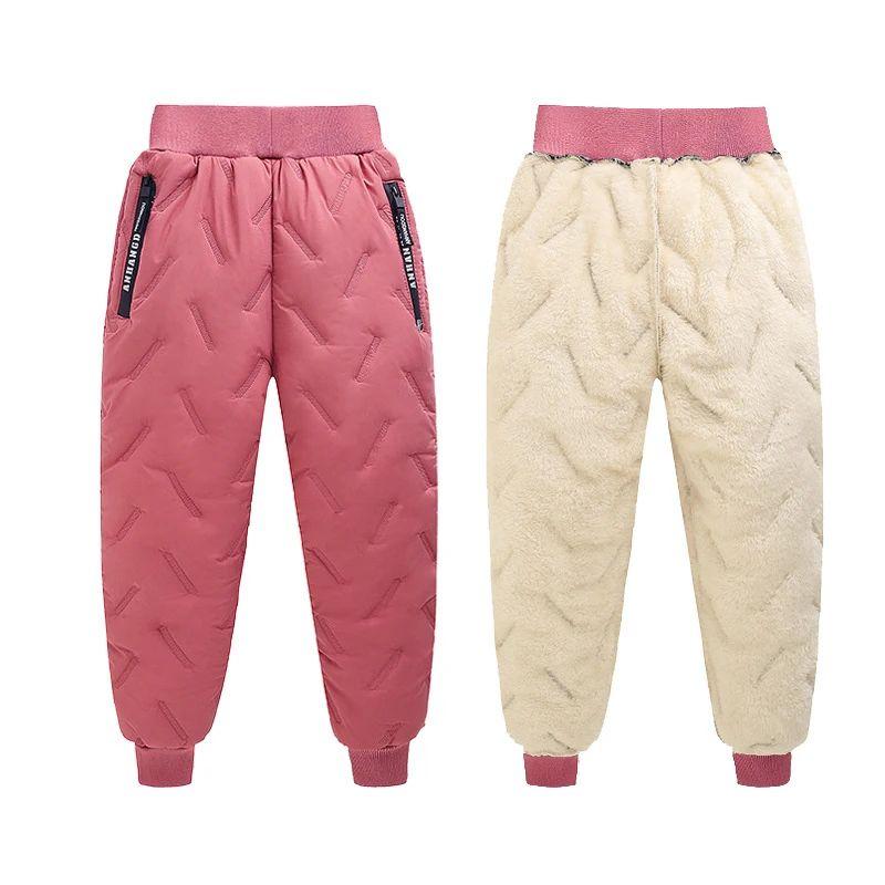 Winter Jungen Mädchen Warme Daunenhose Kinder Hochwertige Dicke Hosen Teenager Junge Mädchen Hosen Kinder Ski Daunenwattierte Hose