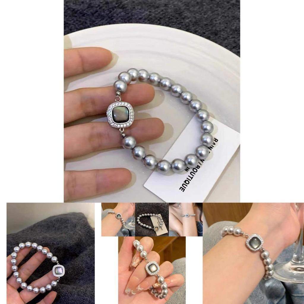 Geometric Pearl Bracelet For Women Elegant And High-end Light Luxury Fashion