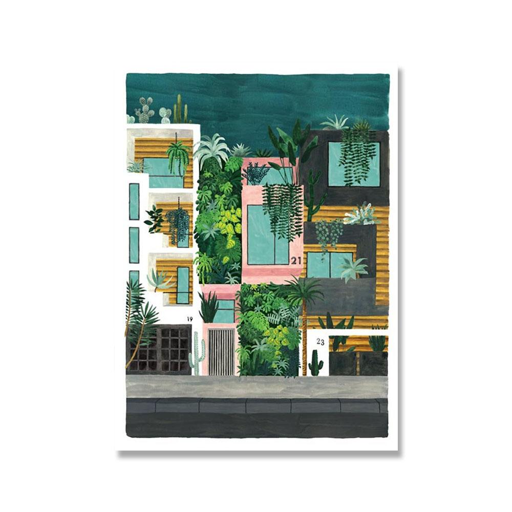 Palm Forest Moroccan Tropical Jungle Swing Bathroom Wall Art Canvas Painting Poster And Print Wall Picture For Living Room Decor