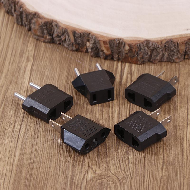 2Pcs European Us Au Eu Us To Eu/Eu To Us Plug Adapter Euro Travel Power Adapter Plug Outlet Converter Socket