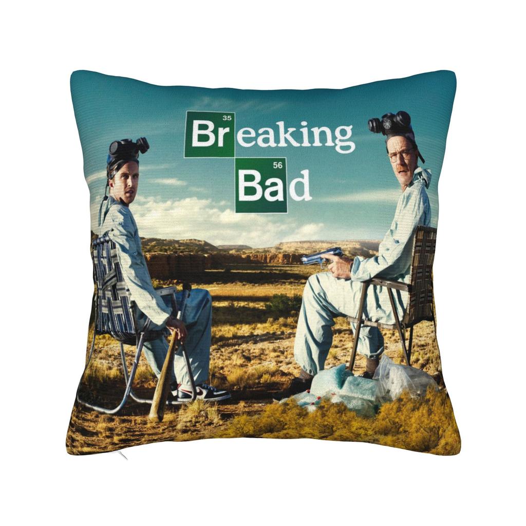 Breaking Bad Walter White Poster Square Pillowcases Polyester Seat Game Cushion Case Cool Decorative Throw Pillow Case 40*40
