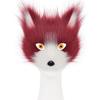 Halloween Series Anti-fox Fur Cat Fox Half Face Mask with Eyes Cosplay Cat Face Mask Accessories