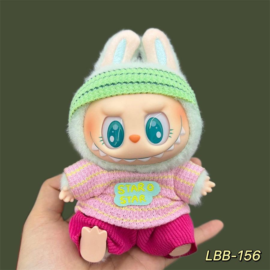 Fashion Dolls Clothes Ropa Labubu Clothes Outfit Doll Accessories For 15/17cm Labubu V2 V1 Plush Doll's Suspenders Suit