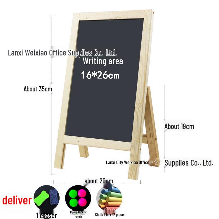 

Двусторонняя деревянная доска-мольберт для дома и рекламы в магазине