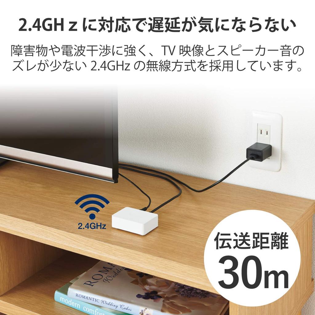 ELECOM TV Speaker Wireless Neckband Type AFFINITY SOUND TVWN01 White 2.4GHz SP-TVWN01CWH